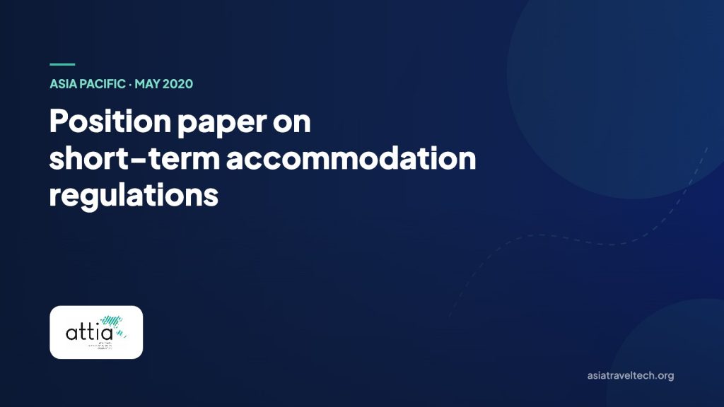 Position paper on short-term accommodation regulations