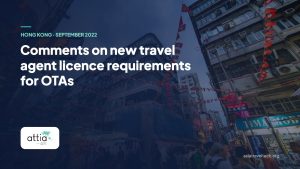 Comments on new travel agent licence requirements for OTAs