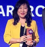 Travel Changemakers Awards winner receiving an award at WiT Singapore