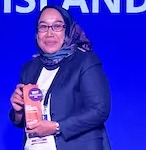 Travel Changemakers Awards winner receiving an award at WiT Singapore