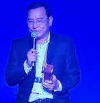 Travel Changemakers Awards winner receiving an award at WiT Singapore